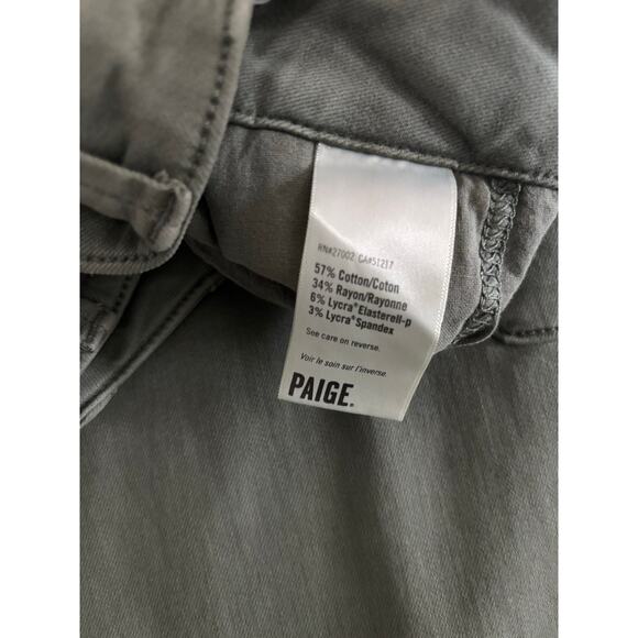 PAIGE CARLY CARGO WITH POCKETS PANTS WIDE LEG NWT SIZE 29 VTG IVY GREEN - Picture 11 of 11